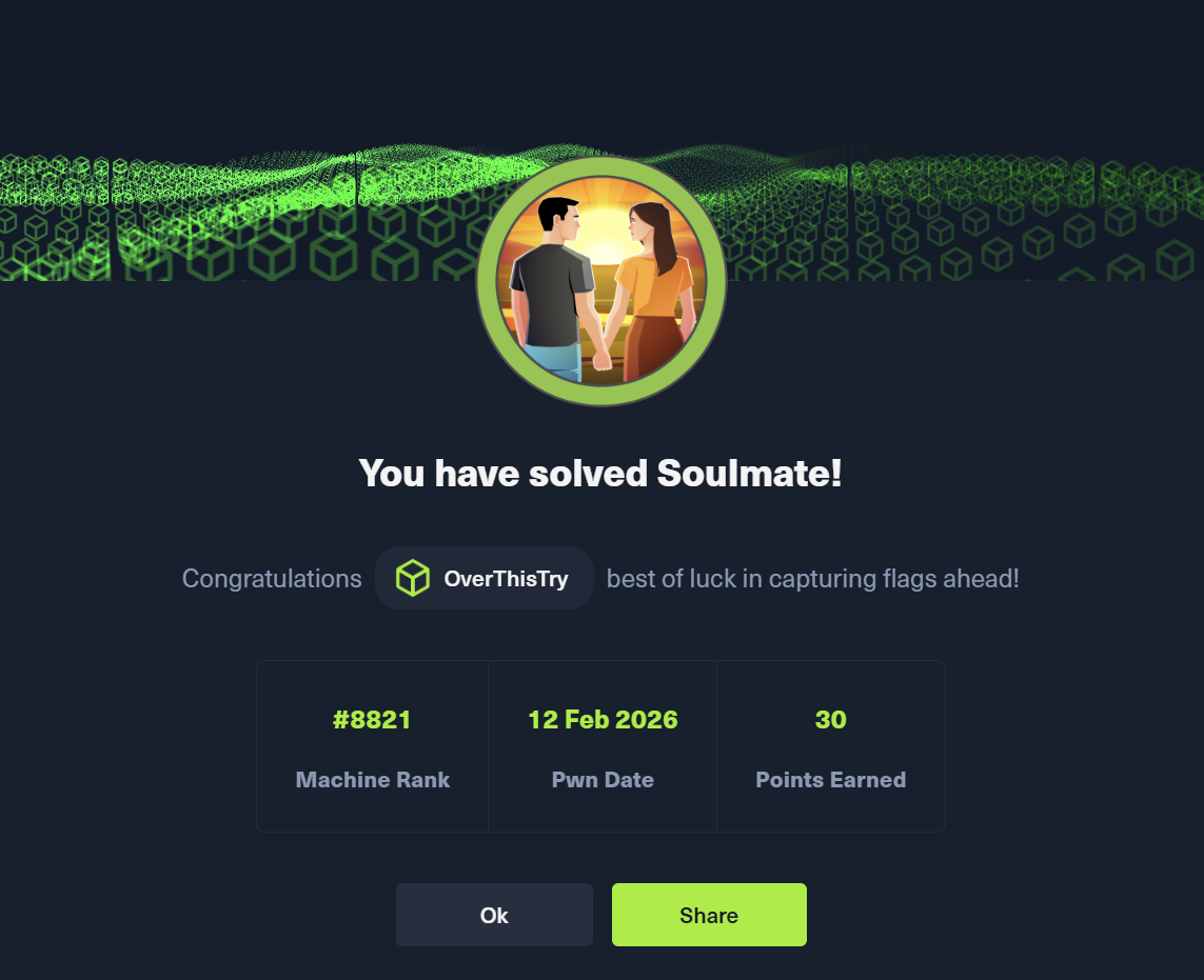 Soulmate has been Pwned